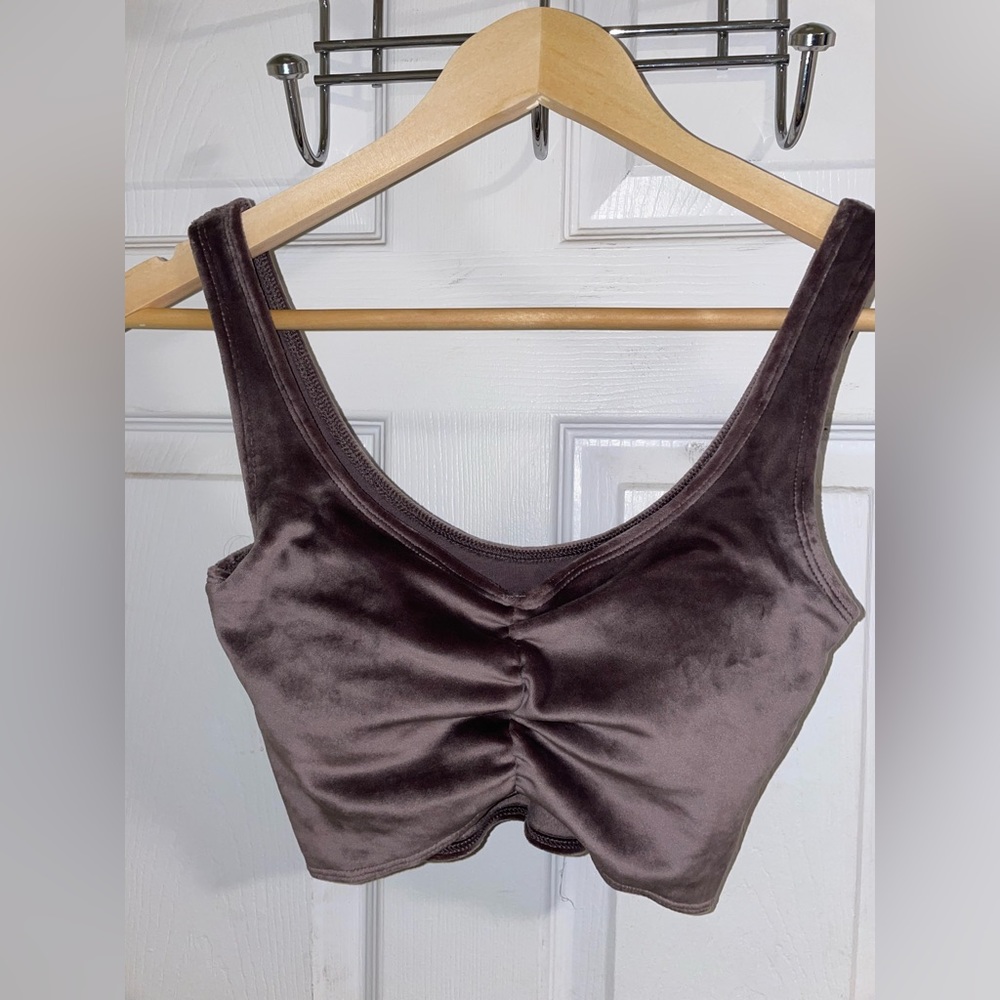 velvet tank with build in bra BNWT